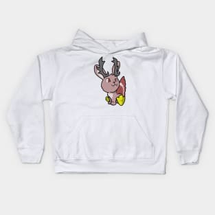 Compendium of Arcane Beasts and Critters - Wolpertinger (textless) Kids Hoodie